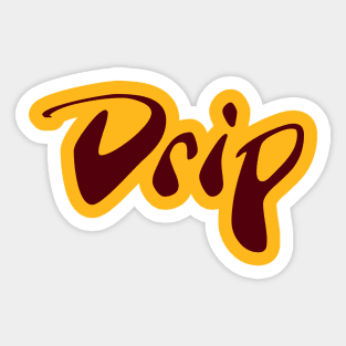 Drip design for hip hop teeshirt Sticker